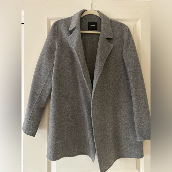 Theory Jackets & Blazers - Open front wool/cashmere blend coat